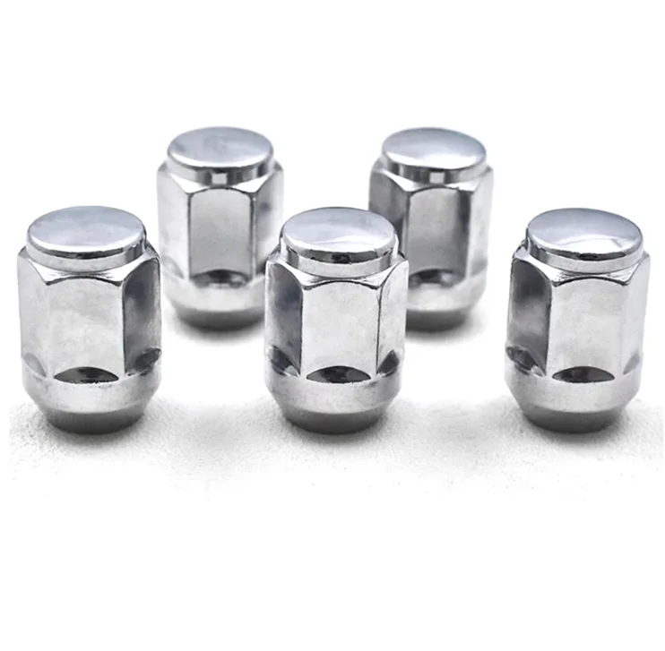 Chinese Factories Accept Customized Processing OEM/ ODM Chrome Tyre Nut M12x1,5 Chrome Plated Locking lug nuts