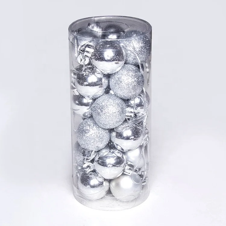 6cm Christmas Balls Ornaments for Xmas Tree - Shatterproof Christmas Tree Decorations Hanging Ball 24pcs