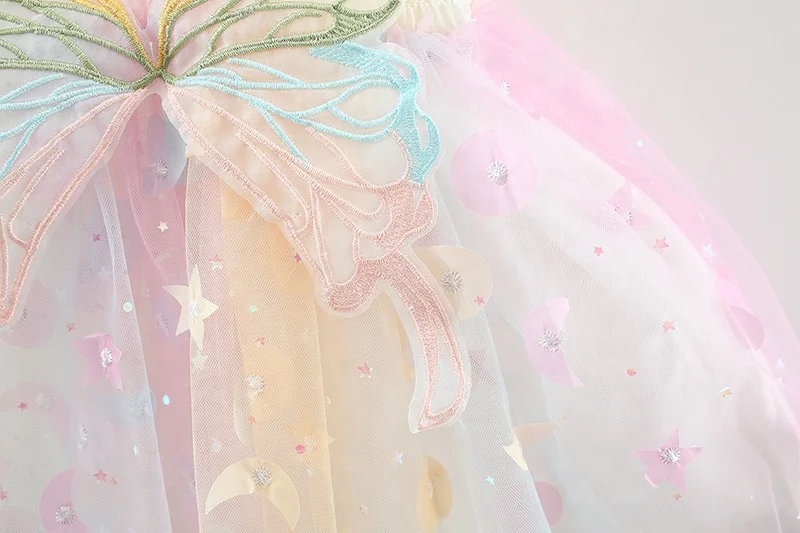 2023 Summer Girls Beautiful Princess Dress Toddler Kids Back Swing Slip Skirt