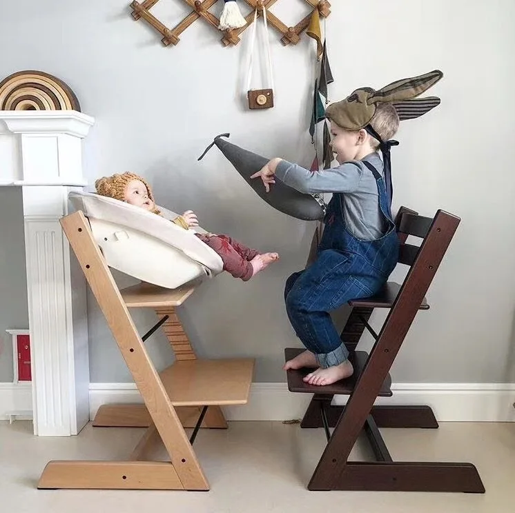 
Solid wood high chair/baby chair/children high feeding chair 