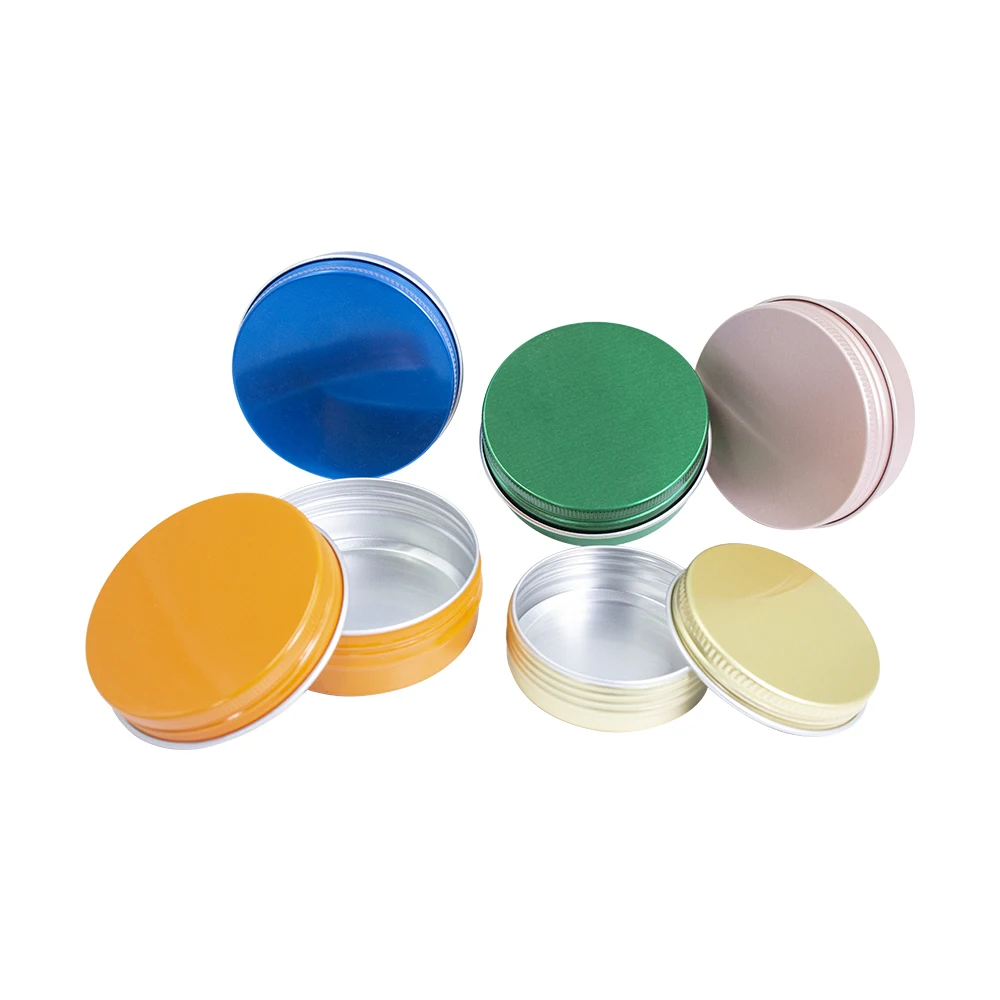 NB-PACK 15ml Cosmetic Aluminum Jar/tin/container With Screw Lid In Stock