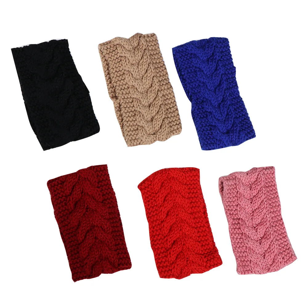Knit Headbands Winter Ear Warmers Turban Head Wraps Crochet Hair Band Hair Scrunchies Scarves for Women Girls