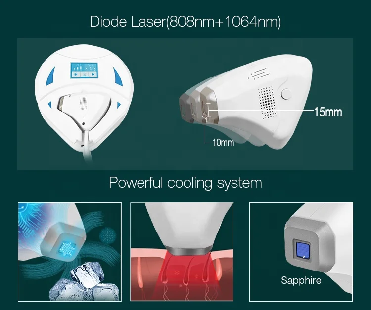  Portable 808 755 1064 effective at home laser permanent hair