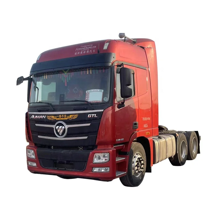 Хорошая цена Лидер продаж головка прицепа Foton Auman 6x4 510hp euro6 GTL тракторные грузовики полуприцеп портовый тягач для продажи