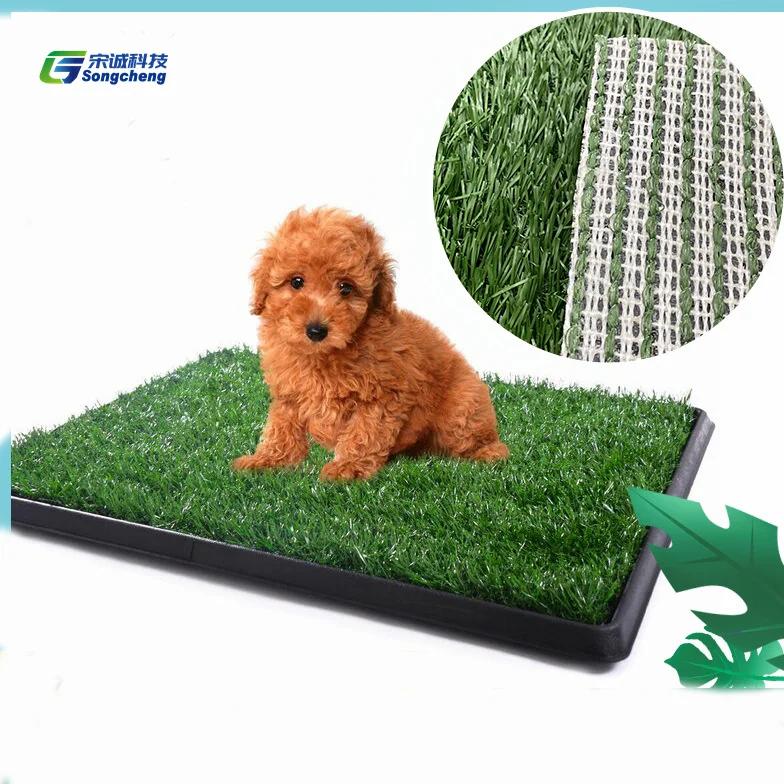 Realistic Thick Dog Artificial Grass Rug Indoor Outdoor Garden Artificial Grass Lawn For Dogs Pets