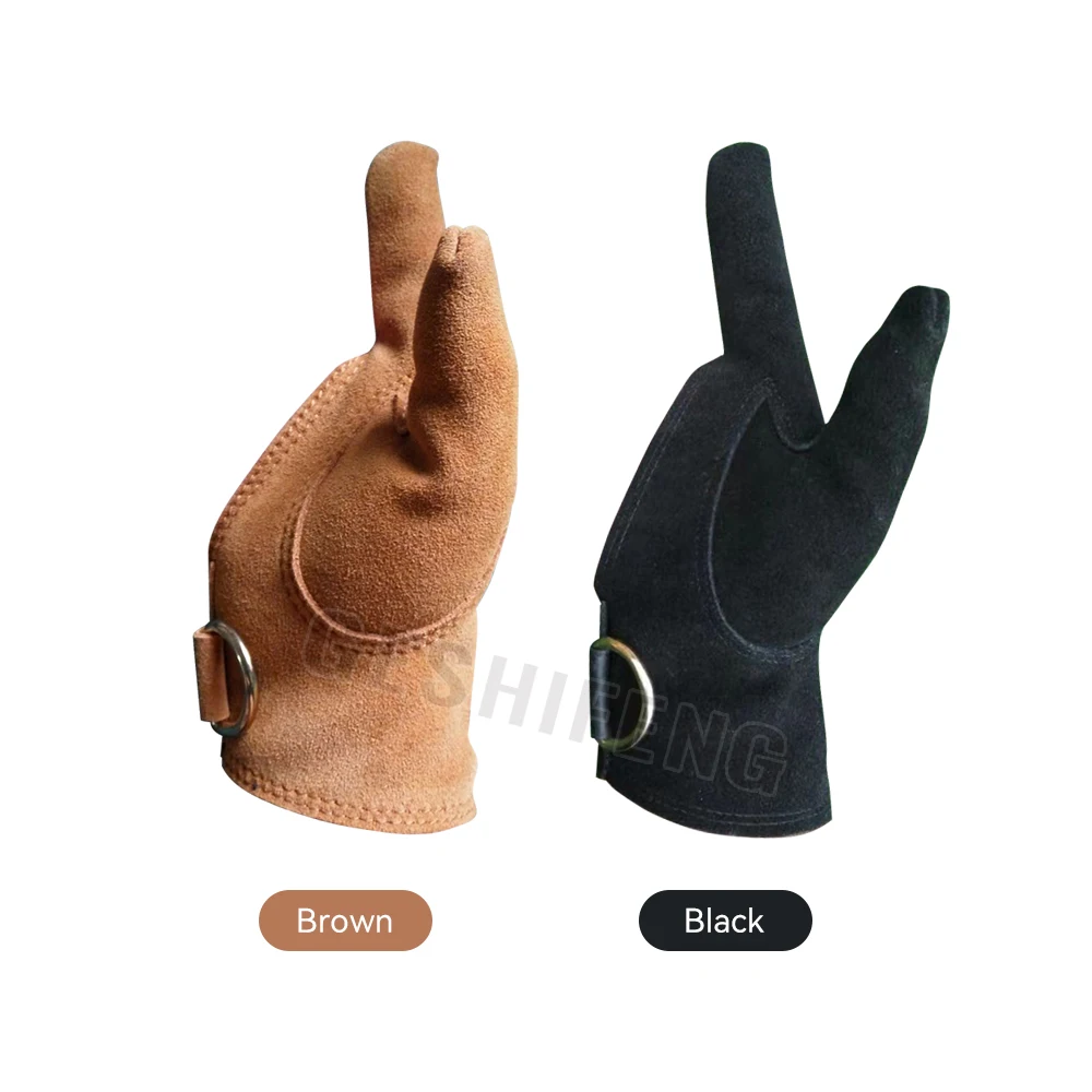 Training Eagle Gloves Anti Bite Anti-Scratch 26cm Leather Anti Grasping Fingerless Gloves For Training Interactive