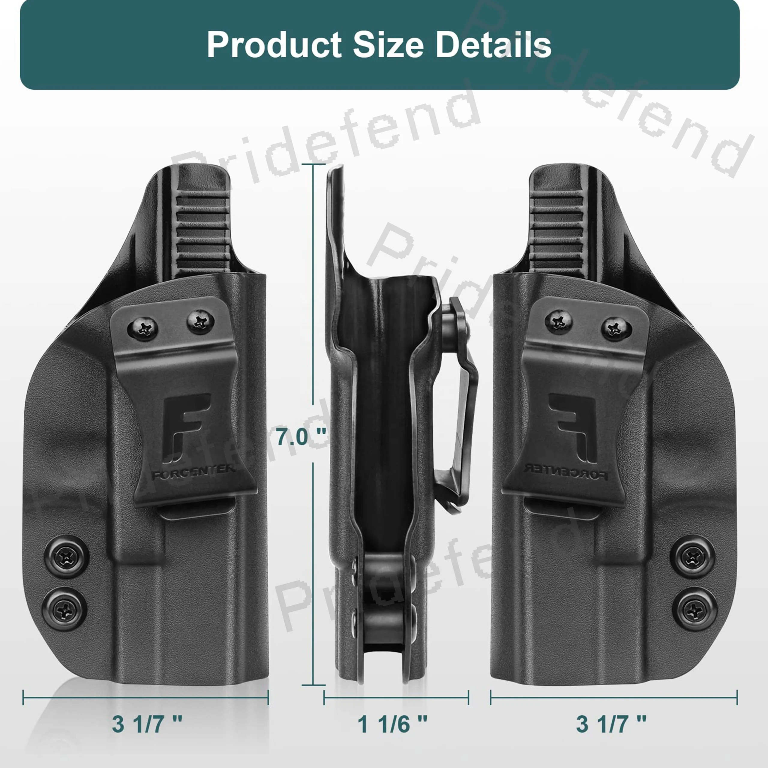 Hunting Accessories Tactical IWB KYDEX Gun Holster Concealed Carry Holsters