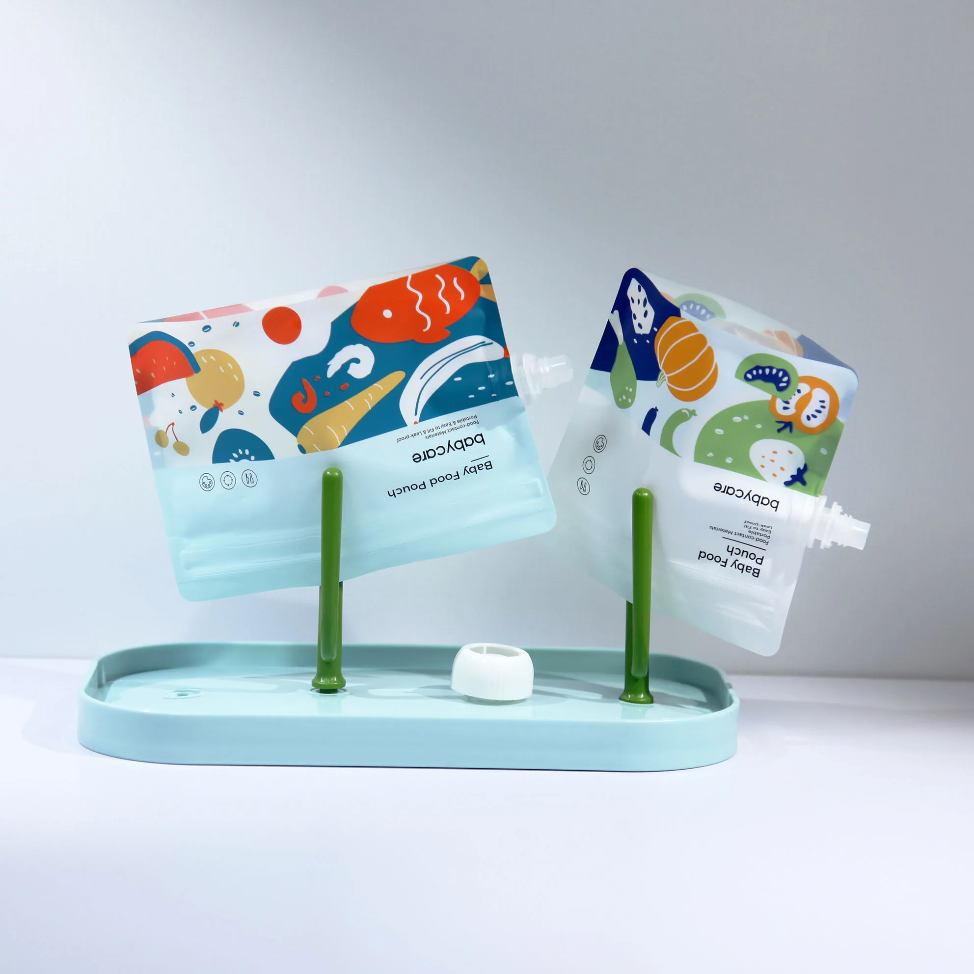 Customize Shaped Free Samples Food Packaging Pouch, Spout Organic Jelly Baby Food Pouch