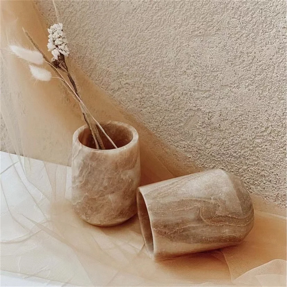 Moonlight Onyx Marble Table Vase Small