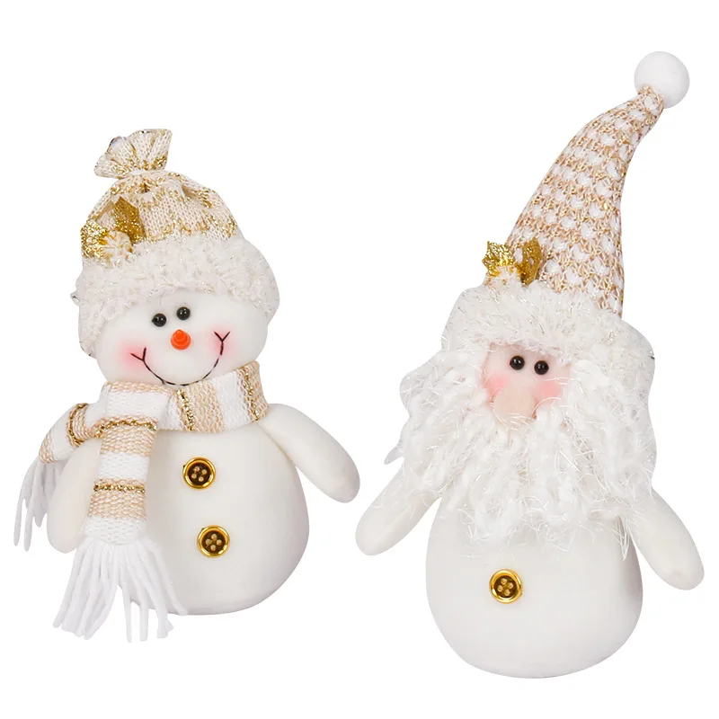 Christmas Doll Elderly Snowman And Dolls For Christmas Decoration Christmas Gift Ornaments  Plush Toy Doll For Kids Gift