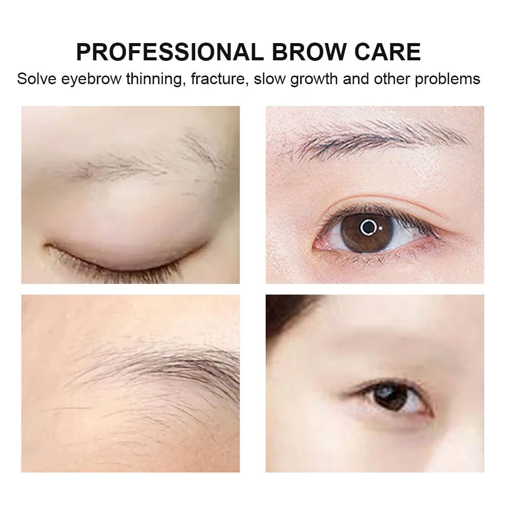 Best selling high-quality natural organic dense long eyebrow regrowth serum oil