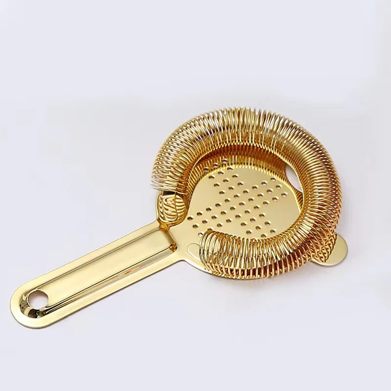 stainless Steel 18/8 Cocktail Bar Strainer Bartender Tool Kit Bar Accessories Calabrese Hawthorne Strainer For Bar