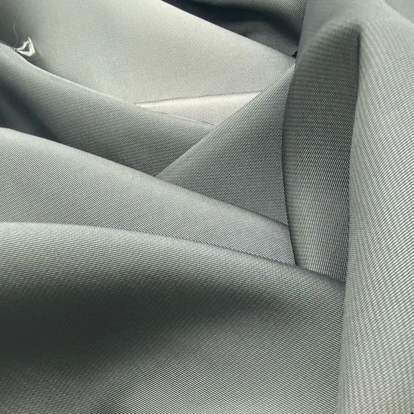 
High quality polyester viscose fabric 55%P 45%PV 85gsm twill lining fabric with multi-color effect for garment lining 