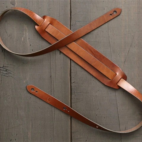 Fashionable Custom Vintage Adjustable real leather Guitar strap for classical guitar