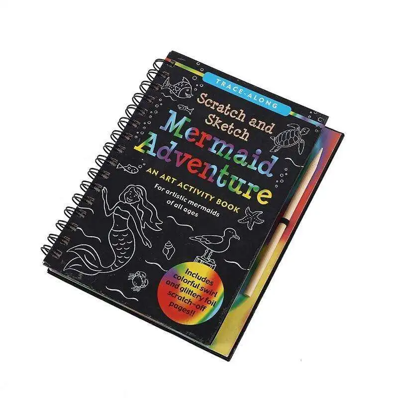 Factory Direct Custom Scratch Off Cards Paper Children Educational Diy Rainbow Playing Scratch Card Paper