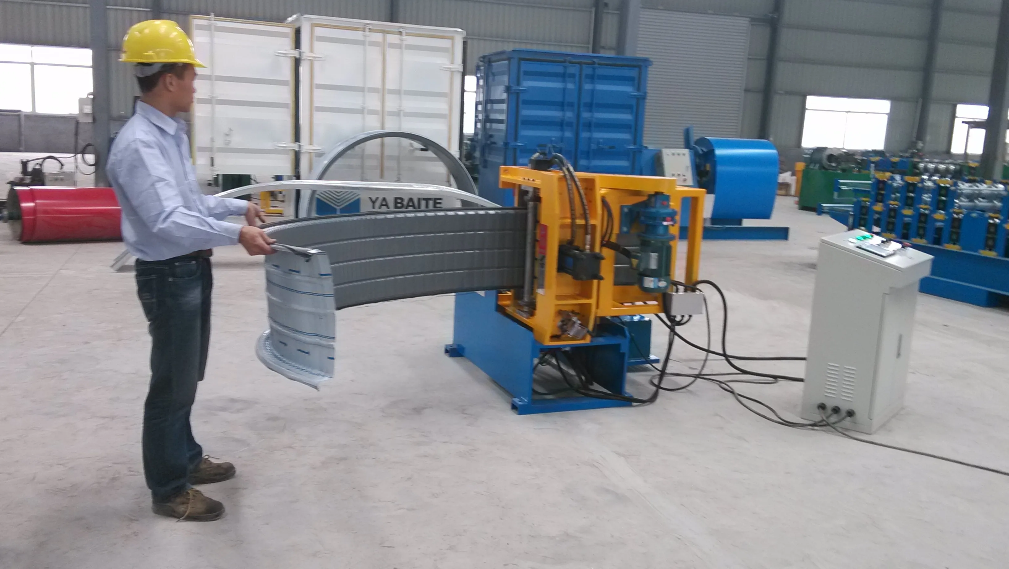 Portable Sheet Small Metal Bender Cutting Galvanized Arch Super Profile Bending Machine for Steel Plate