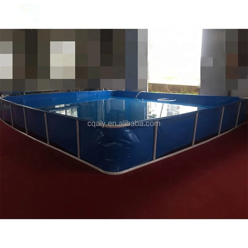 Plastic Fish Pond PVC Foldable Flexible Soft fish farming tanks fish pond square plastic ponds