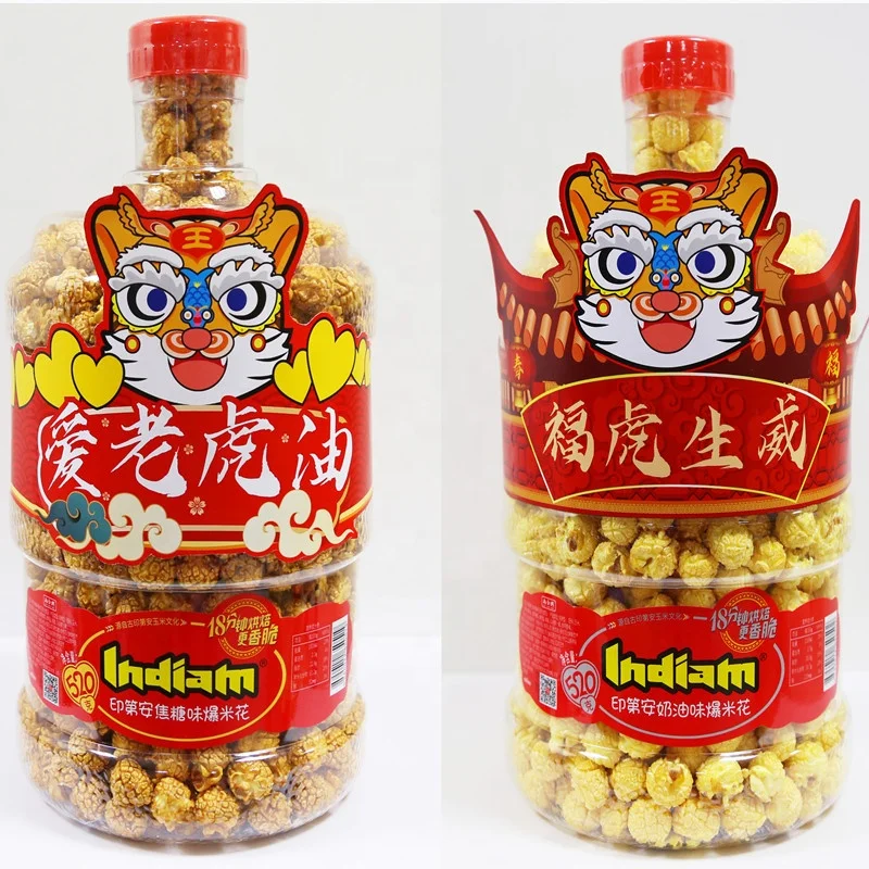 Chinese popular snacks factory directly sales non-fried puffed food low calorie popcorn