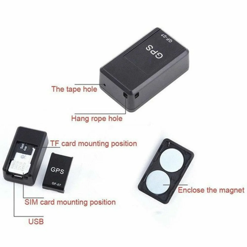 GF07 Car GPS Tracker Mini Miniature Intelligent Locator Real Time Tracking Device Anti-Theft Recording Magnetic Vehicle Locator