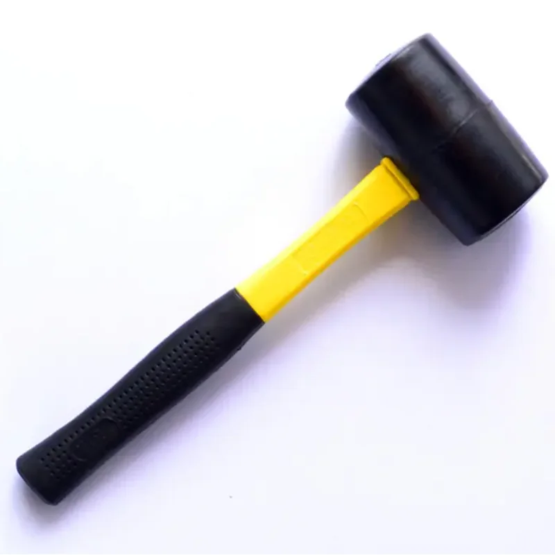 Striking Tools 8/12/16/24oz TPR handle black rubber mallet hammer for flooring  furniture and garden tools