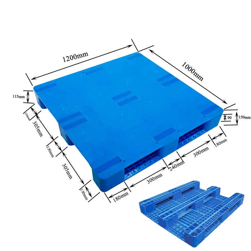 
heavy duty Warehouse reusable plastic pallet with flat deck  (62309801319)