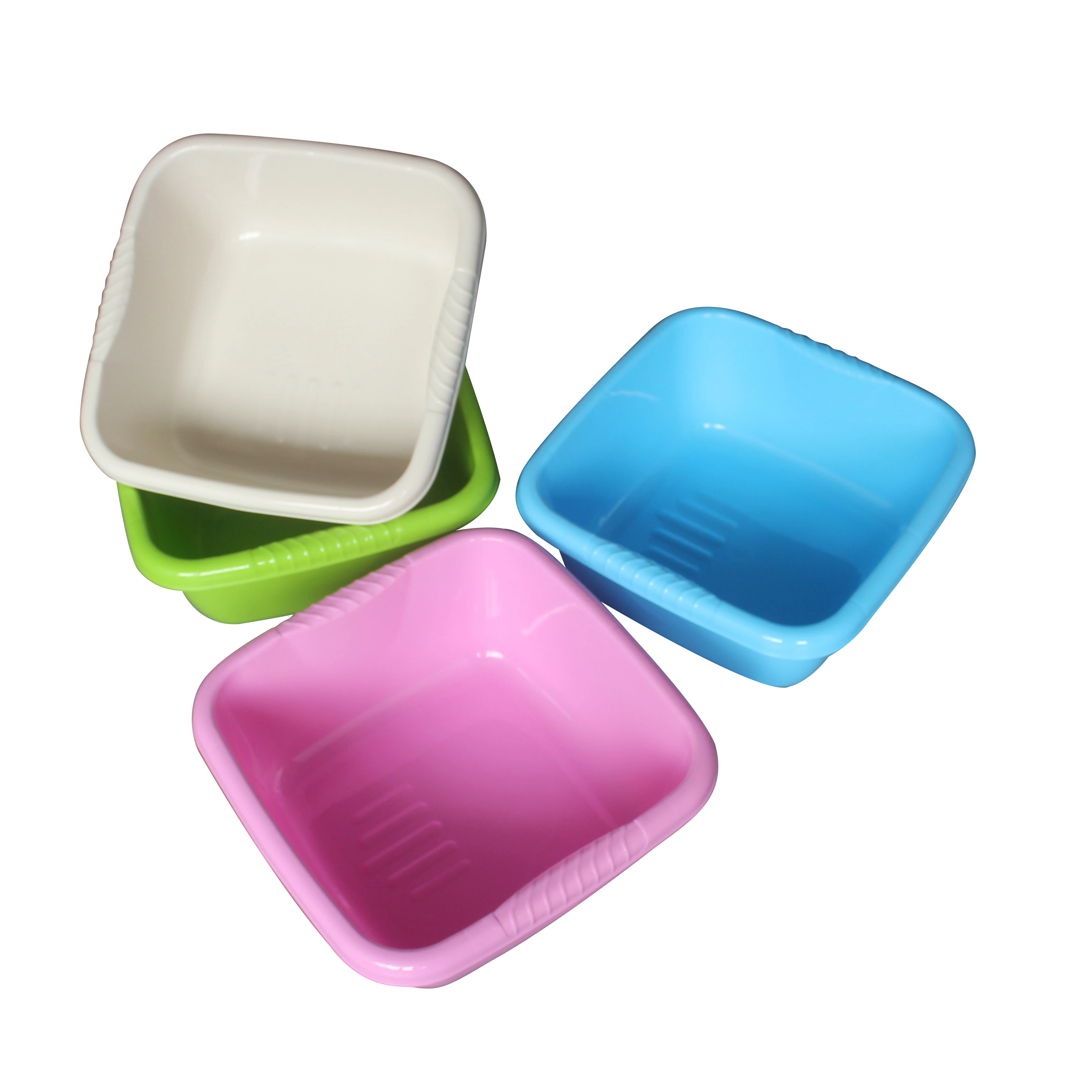 New arrival hot-selling large capacity plastic washing basin plastic square basin