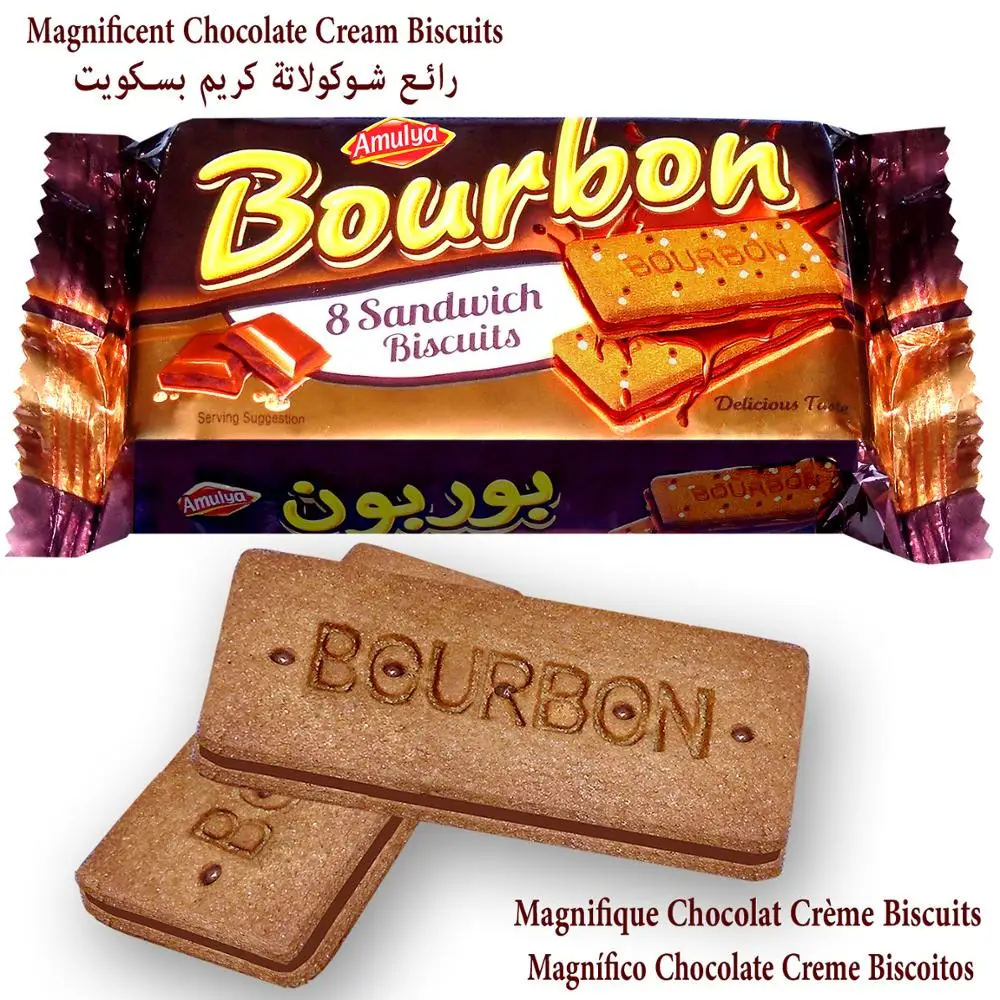 Bourbon Chocolate Cream Cookies 75 gm Deliciously Rich Chocolate Sandwich Biscuits filled with more cream