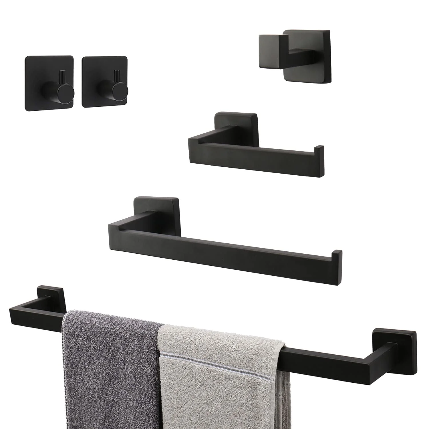 Top quality five star Hotel luxury accessories brushed nickel rose gold bathroom accessories set