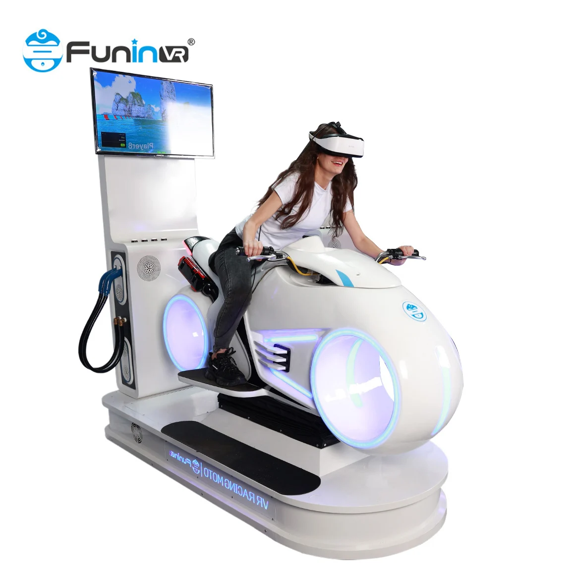 Virtual Simulator Arcade Motor Machine 6D Racing Simulator Chair 3Dof Motion Simulator 9D Vr Motorcycle Racing Car Game Machine