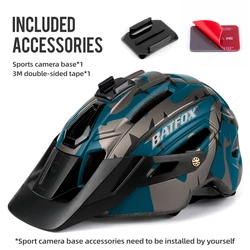 Mountain bike helmet with Action camera base universal buckle ex-factory price