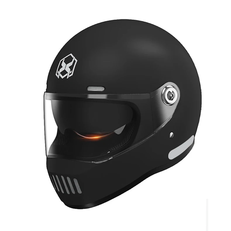 CCC DOT ECE approved Vintage Adult double Visors riding safety motorbike helmet Retro full face motorcycle helmet