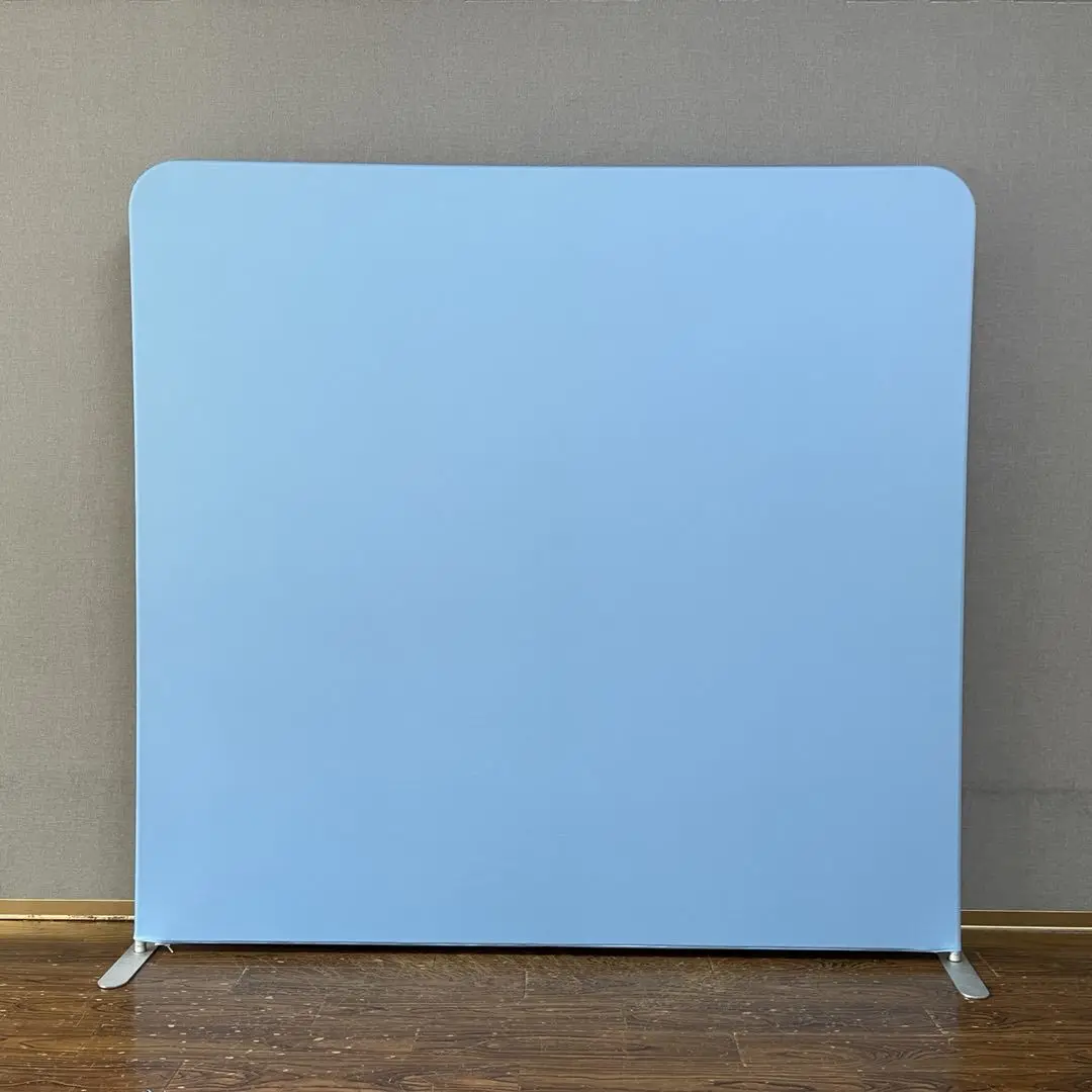 8ft Polyester fabric for photography black background tension fabric backdrop for studio photo shoot video party photo backdrop