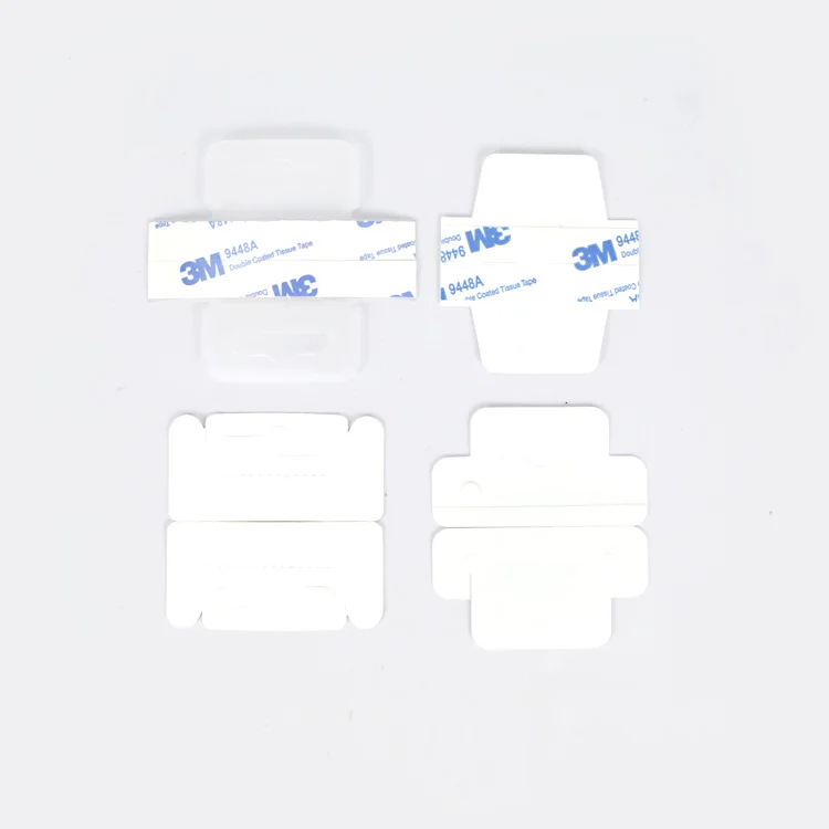 High Quality retail hanging clip strip adhesive pvc tabs plastic hang tab