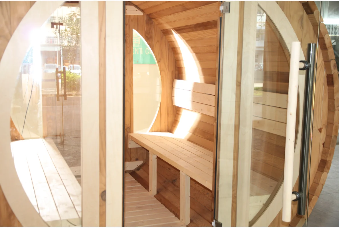 Luxury Sauna Barrel Sauna With Wood Stove
