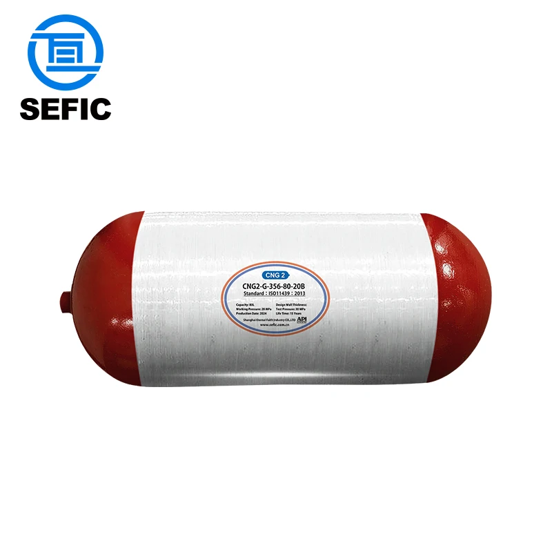 Iso11119 Standard 356mm 80l 200bar Cng Tank For Car Cng Compressed Natural Gas Storage Gas Cylinders Suppliers