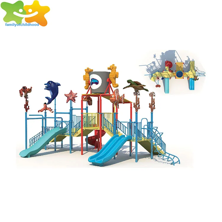 water park equipment Kids outdoor water park slides swimming pool equipment for sale