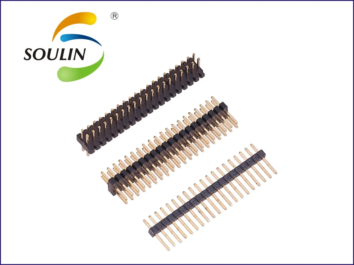 Позолоченный штыревой разъем 2,0 мм, двухрядный прямоугольный штыревой разъем для Ardunio