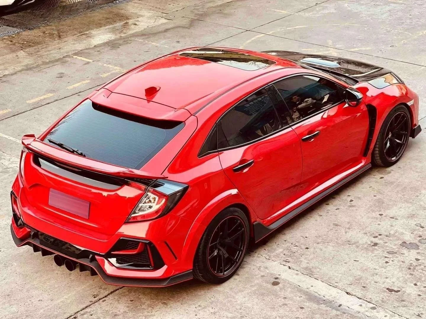 Заводская цена, полный широкий обвес для Honda Civic FK 8 хэтчбек седан 2016-2020 обновленные комплекты для широкого кузова в стиле toType-R