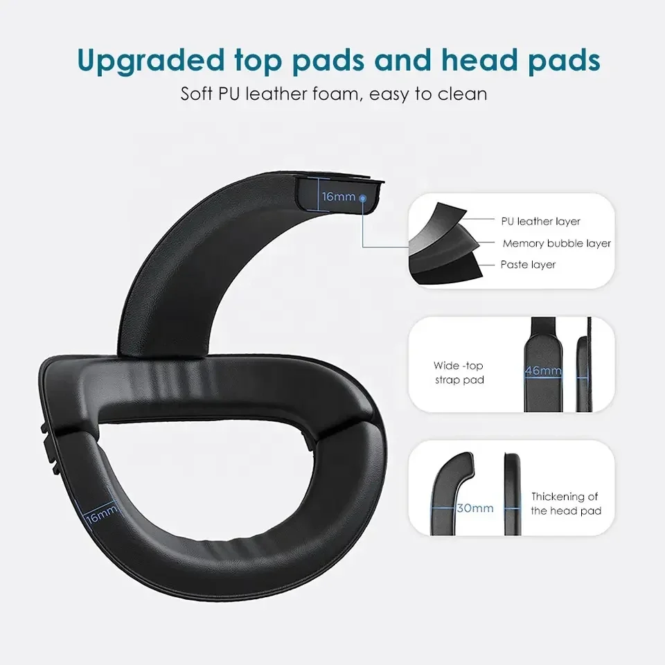 2023 New Adjustable Head Strap With 8000 Mah Battery RGB Light For Meta/Oculus Quest 2 VR Accessories