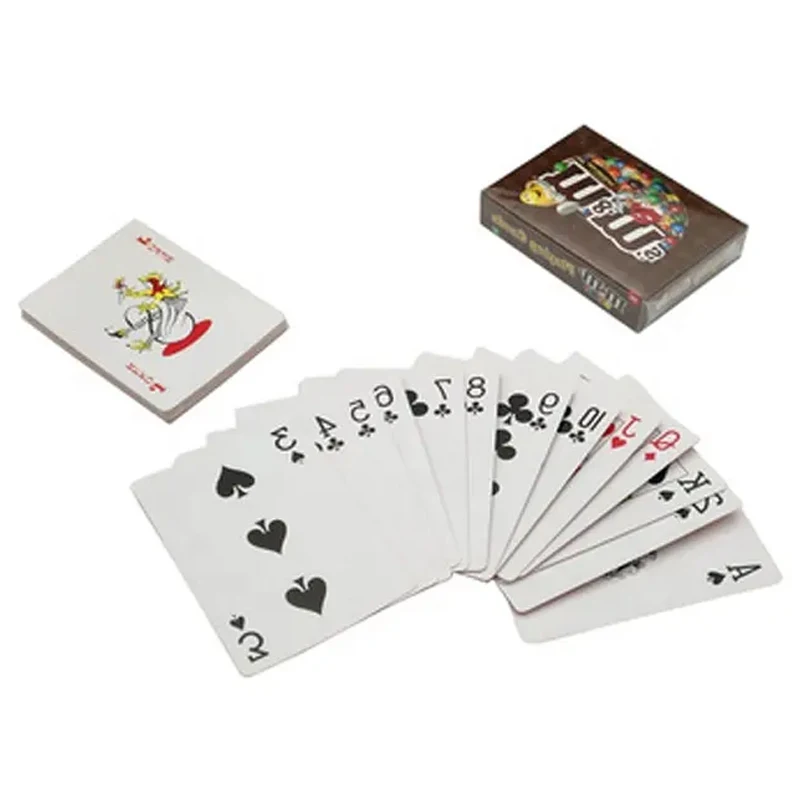 Texas Poker Card Game Family Game Waterproof Playing Cards 2023 Hot Sale Custom PVC Color Box Customized Offset Printing CMYK