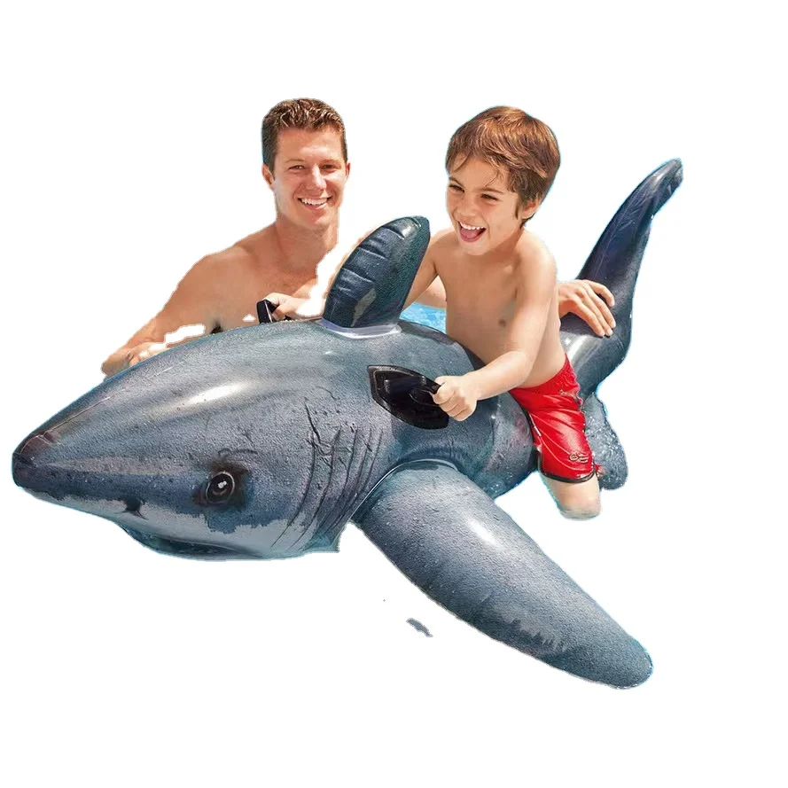 Intex 57525 Inflatable water toy Realistic shark ride rafting surf water or water supplies