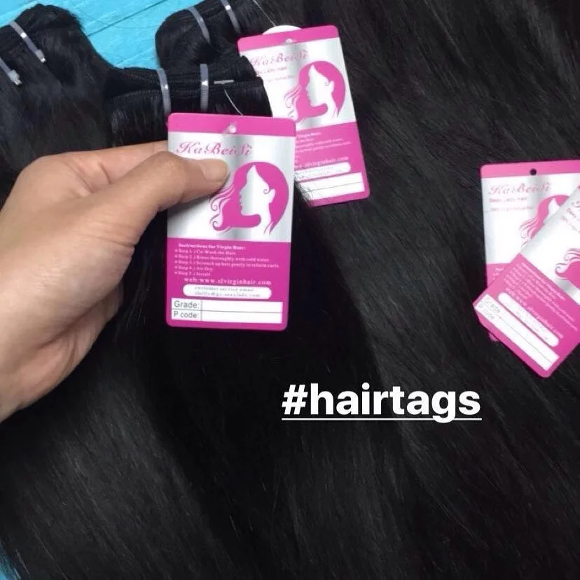 Custom hair tag and label custom hair bundle tag, business cards