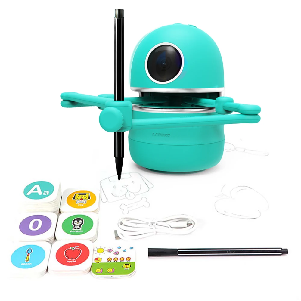 
2020 Hot Online STEAM Educational Electronic Drawing English & Math Learning Funny Robot Toy for kids age 4-8 