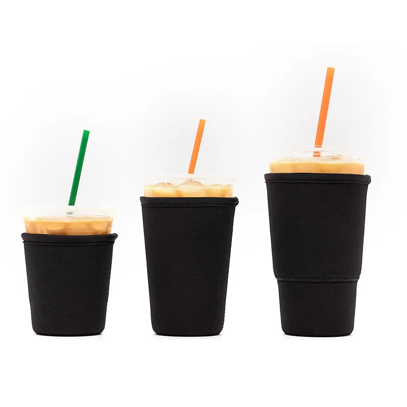 RU Cooler Bag Good Price Of New Product Neoprene Cup Sleeve Coffee Cup Sleeves With Logo Custom Neoprene Black Iced Coffee Cup S