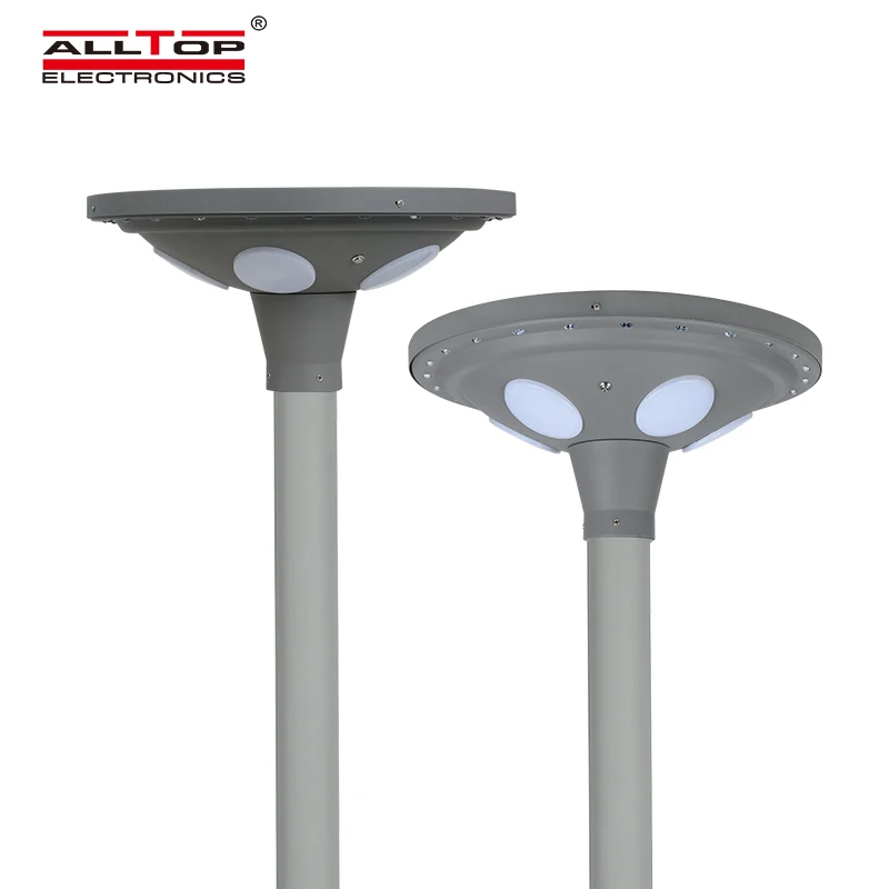 ALLTOP 3 Years Warranty Aluminum Garden Lamp Pole Light Waterproof Outdoor Solar LED Garden Lights