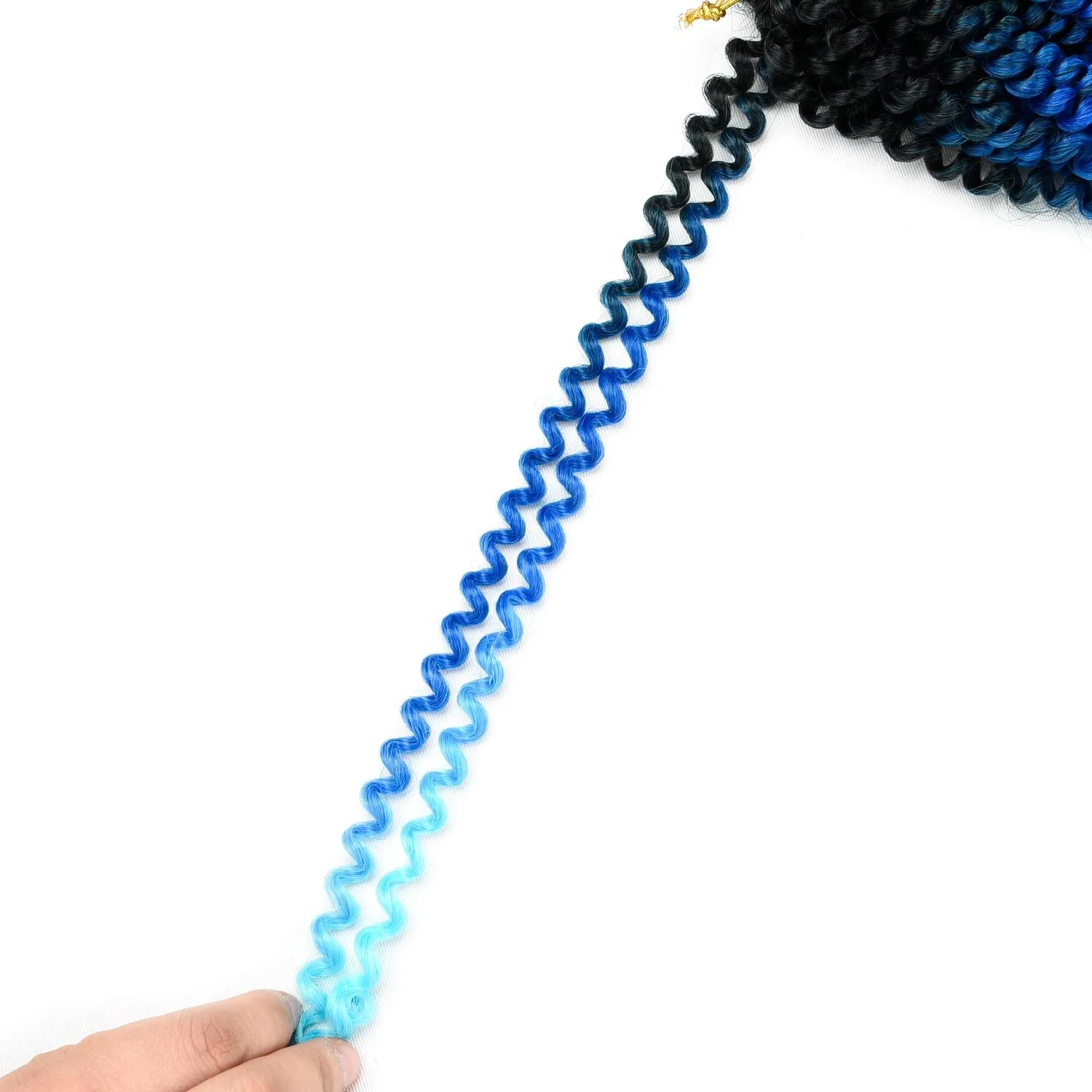 G&T Wig Spring Twist Crochet Braids Hair for Butterfly Locs Beyond Beauty Ombre Colors Synthetic Fluffy Hair Extension