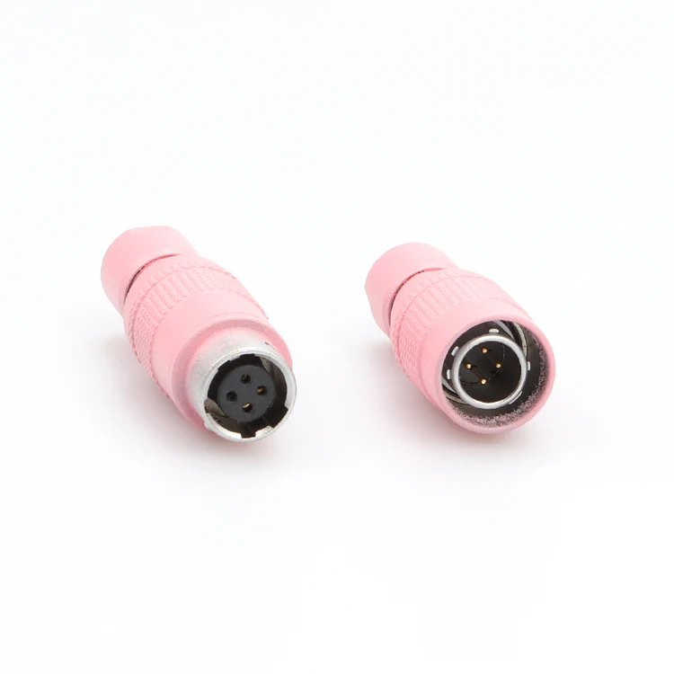 Pink YC8 4pin Connector Male Female Mini Push Pull Connector Detachable Connector