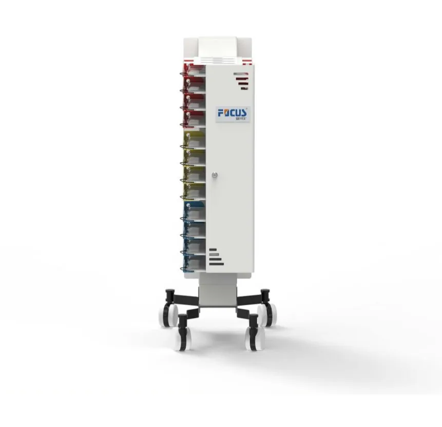 Зарядная тележка для классных комнат с колесами 12 ноутбуков планшетов 220 В переменного тока мощная Мобильная зарядная станция