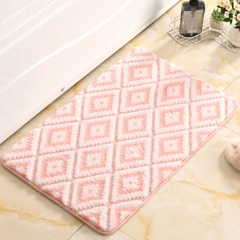 Custom Floor Mat Bathroom Foldable Non-Slip Shaggy Bathroom Rug House Door Mat