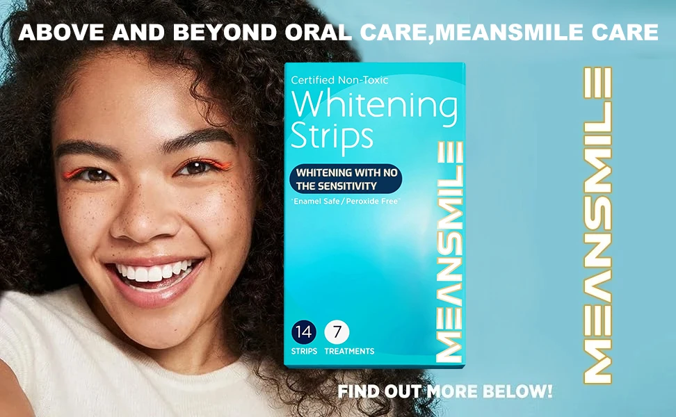 Best Seller New Package Bright Teeth Whitening Strips 7 Treatments Professional 100% Residue Free Whiteteeth Strips